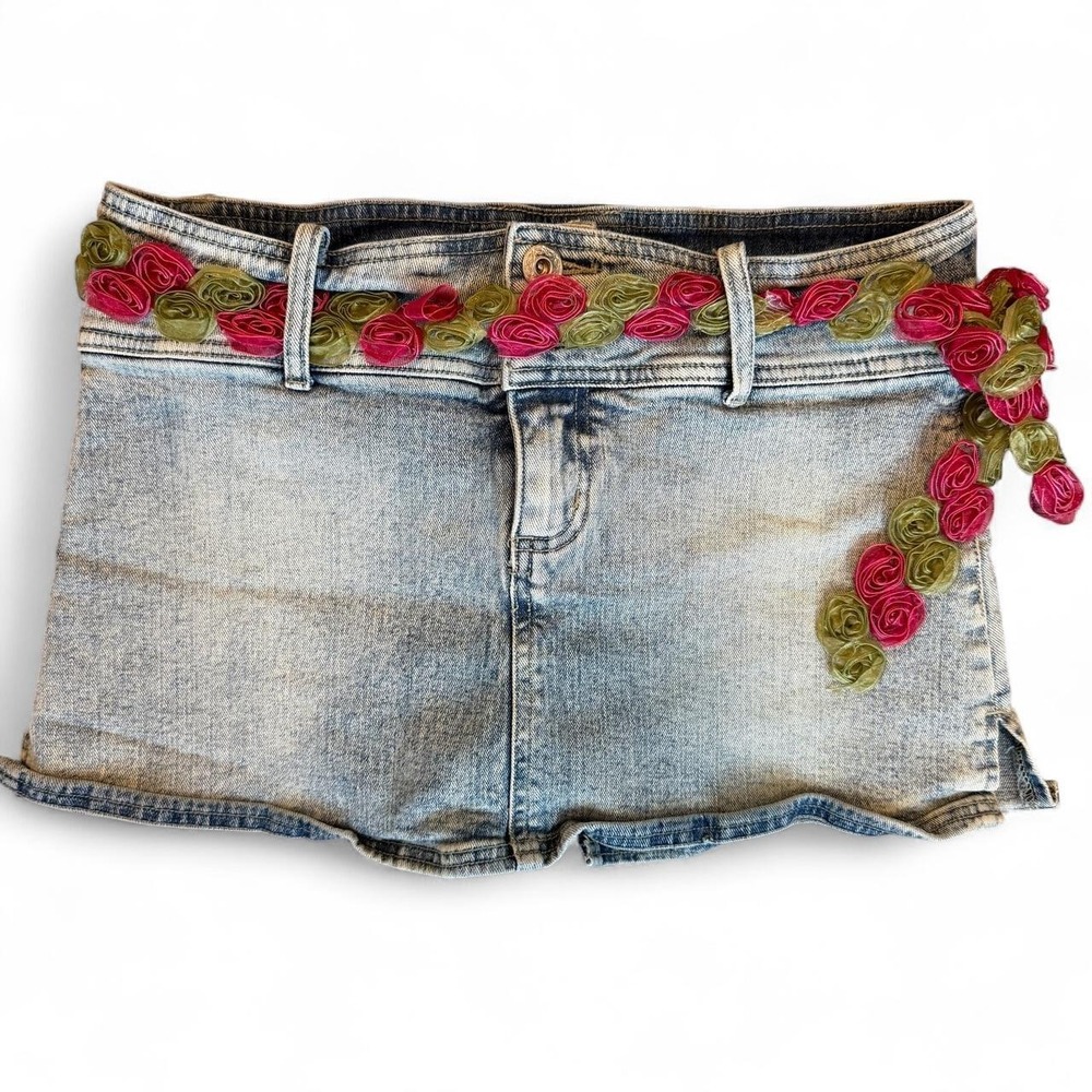 Y2K Fairy Denim Mini Skort